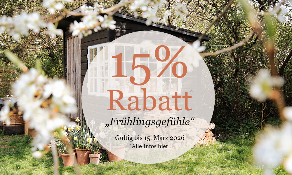 15% Rabatt auf Ihre Bestellung!
