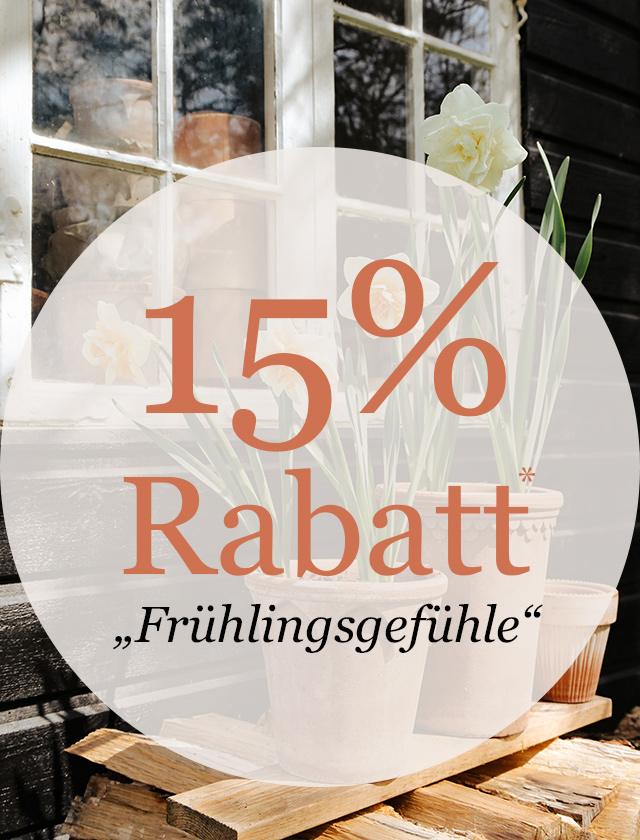 15% Rabatt auf Ihre Bestellung! 15% Rabatt auf Ihre Bestellung!