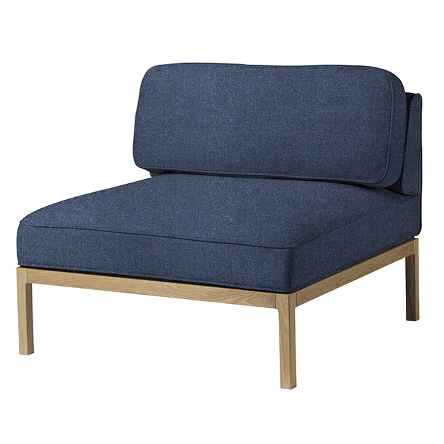 L37 Sofa Central Modul 90 in Tower Blue von FDB Møbler
