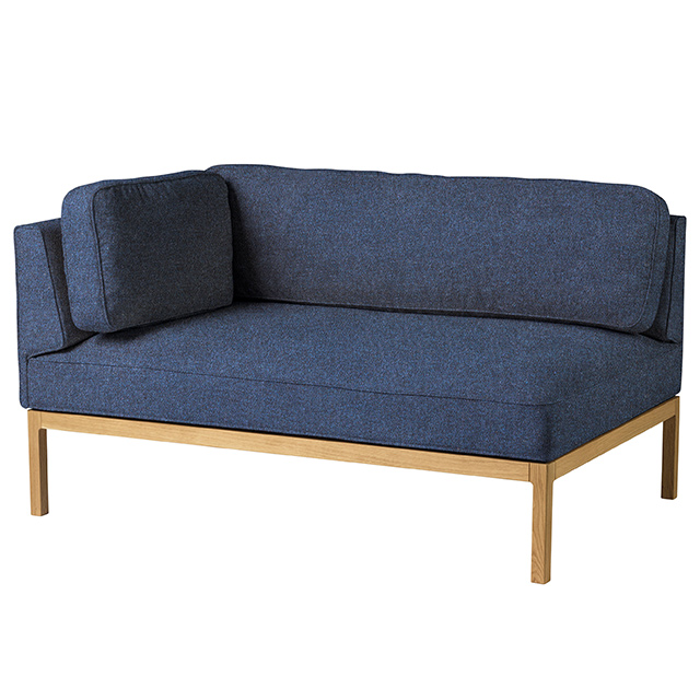 L37 Sofa Left Corner Modul 130 in Tower Blue von FDB Møbler