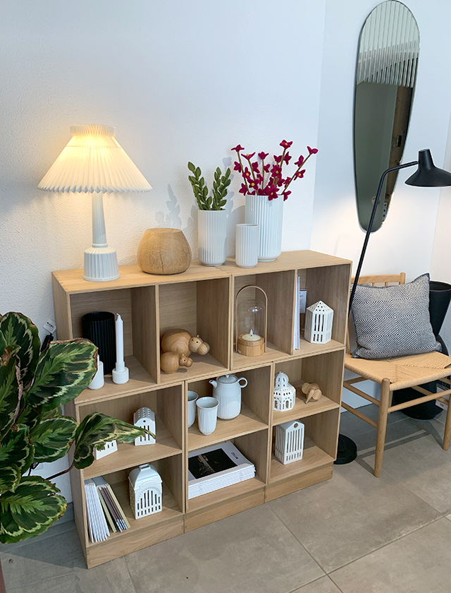 B98 Bücherregal von FDB Møbler aus Eichenholz - besteht aus 5 Modulen und 3 Sockel