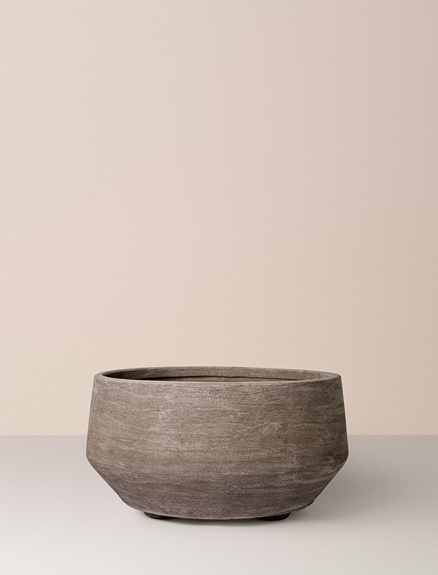 Bergs Potter Doma Pflanzgefäße Ø80 cm in Nordic Grey Terracotta