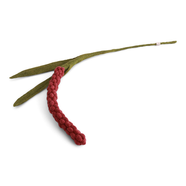 Gry & Sif Sommerblumen aus Wollfilz – Amarant/ Fuchsschwanz in Puderrot