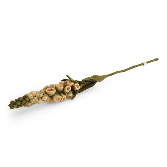 Gry & Sif Sommerblumen aus Wollfilz – Fingerhut in der Farbe Hellgelb