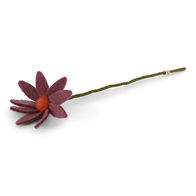 Gry & Sif Sommerblumen aus Wollfilz – Kosmee Blume in Hellviolett