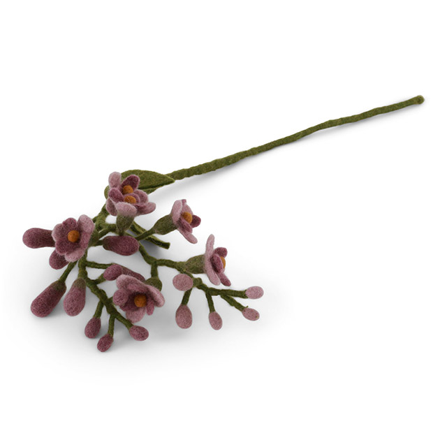 Gry & Sif Sommerblumen aus Wollfilz – Blauregen in der Farbe Staubviolett