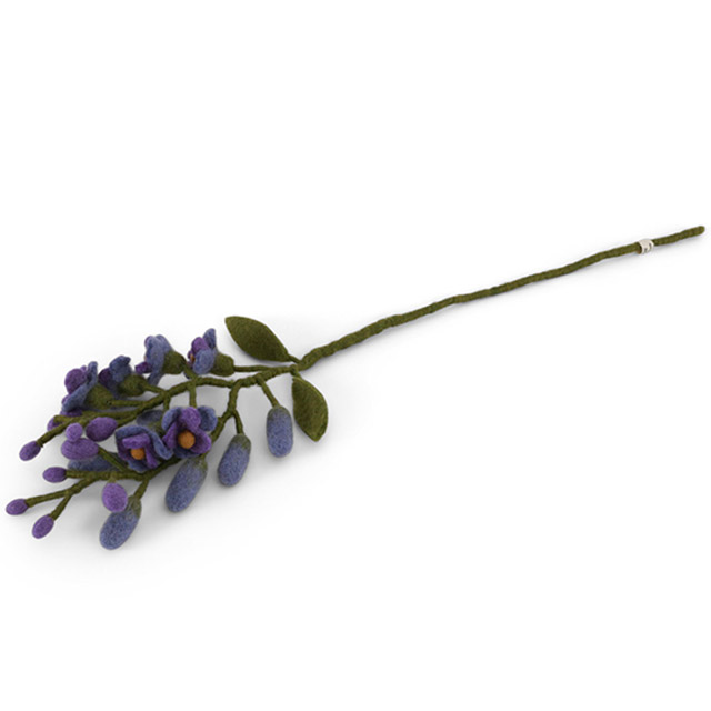Gry & Sif Sommerblumen aus Wollfilz – Blauregen in der Farbe Violett