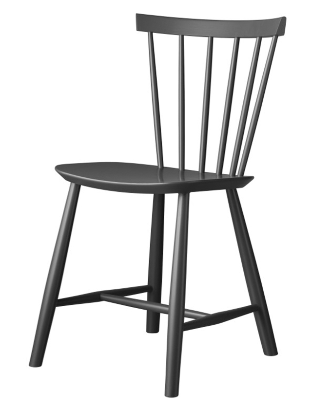 J46 Esszimmerstuhl in Dark Grey von FDB Møbler - Design Poul M. Volther