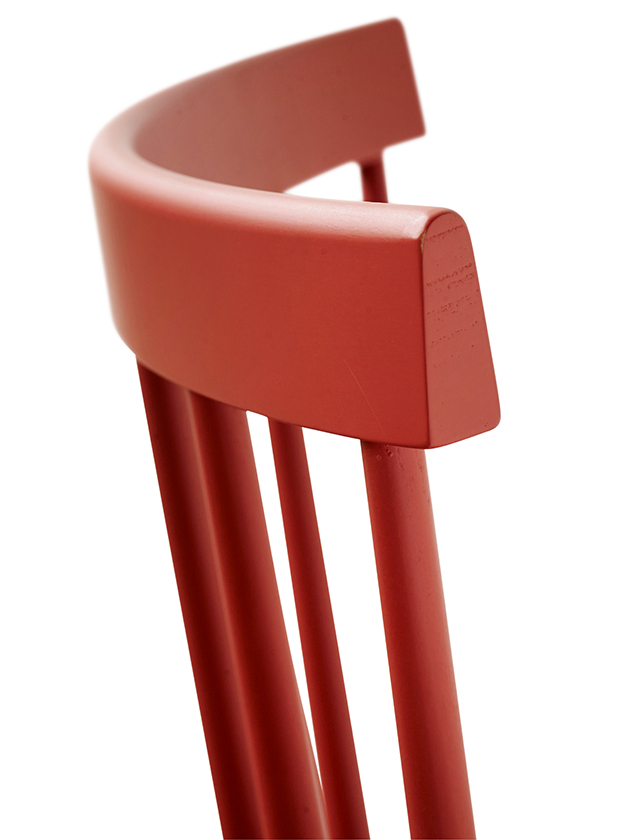 J46 Esszimmerstuhl in Rot von FDB Møbler - Design Poul M. Volther