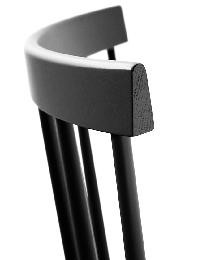 J46 Esszimmerstuhl in Schwarz von FDB Møbler - Design Poul M. Volther
