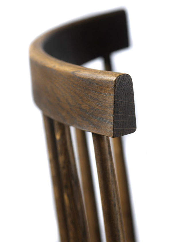 J46 Esszimmerstuhl in geräucherter Eiche - Smoked Oak von FDB Møbler - Design Poul M. Volther