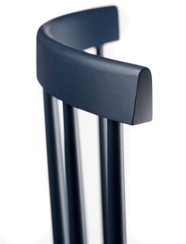 J46 Esszimmerstuhl in Steel Blue von FDB Møbler - Design Poul M. Volther