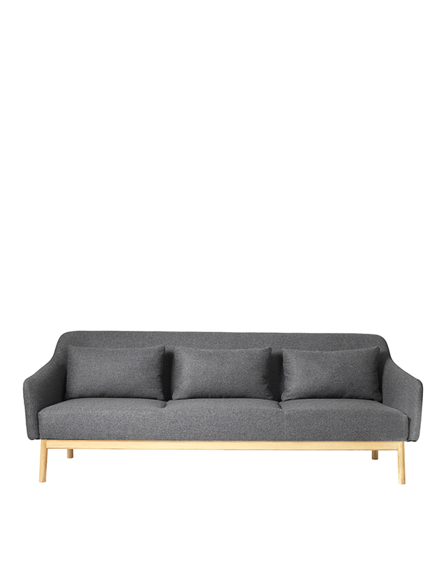 L34 Gesja Sofa für 3 Personen in Dark Grey von FDB Møbler