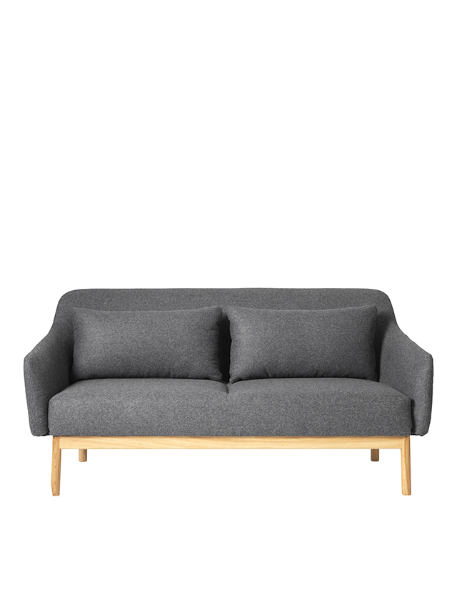 L38 Gesja Sofa für 2 Personen in Dark Grey von FDB Møbler