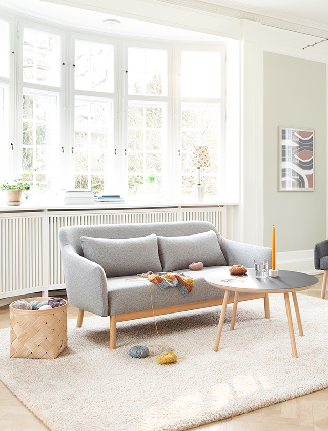 L38 Gesja Sofa für 2 Personen von Foersom & Hiort-Lorenzen für FDB Møbler aus Dänemark