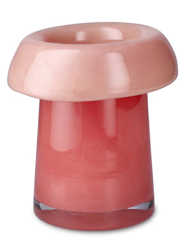 Holmegaard Soma Vasen Koralle/Pfirsich – mundgeblasenes Glas