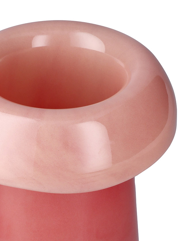 Holmegaard Soma Vasen Koralle/Pfirsich – mundgeblasenes Glas