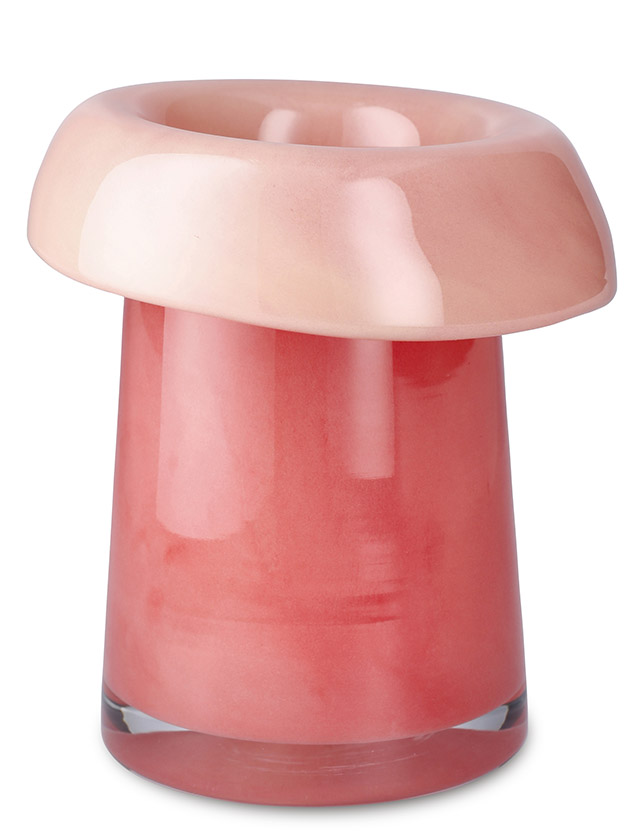 Holmegaard Soma Vasen Koralle/Pfirsich – mundgeblasenes Glas