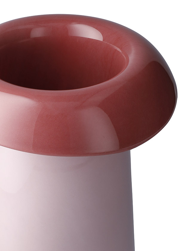 Holmegaard Soma Vasen Rose/Terrakotta – mundgeblasenes Glas