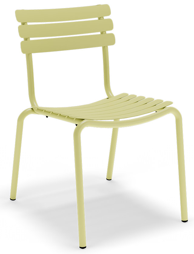 HOUE Alua Dining Chair in Lemon Zest ohne Armlehnen.