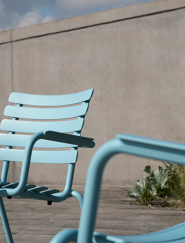 HOUE ALUA Outdoor-Loungesessel aus Aluminium im modernen skandinavischen Design