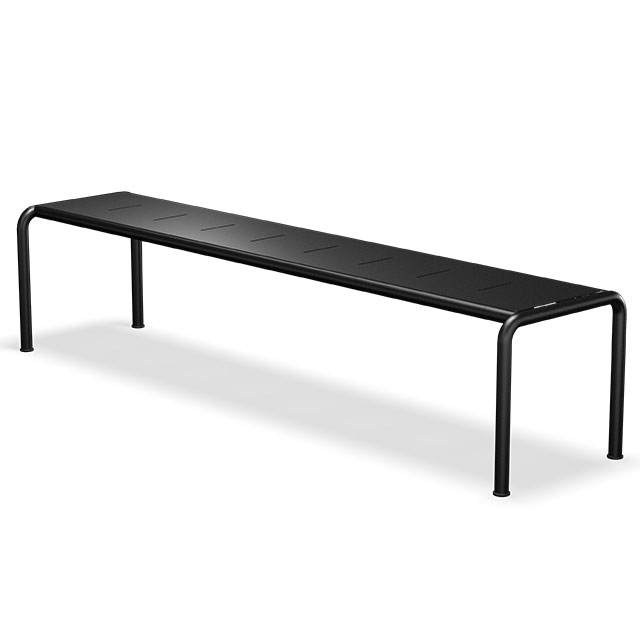 HOUE Avanti Gartenbank Large - 200 x 48 cm in Mono Black