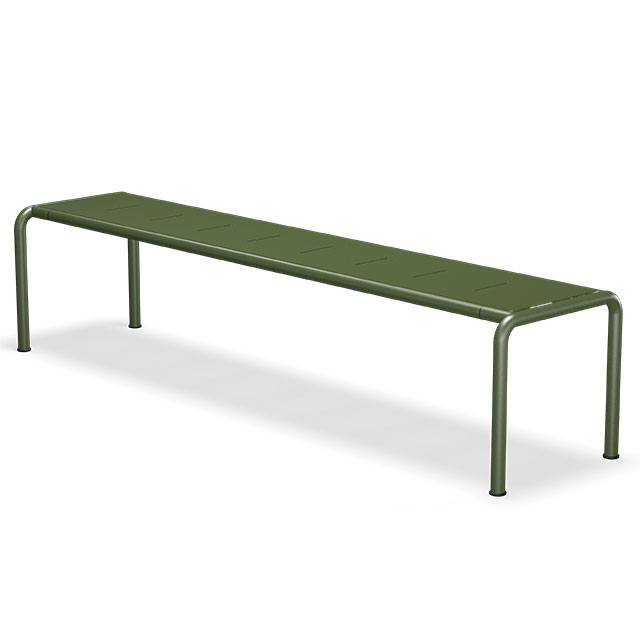 HOUE Avanti Gartenbank Large - 200 x 48 cm in Mono Olive Green