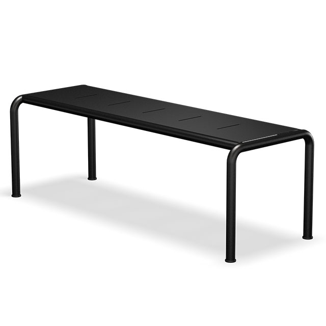 HOUE Avanti Gartenbank Medium - 130 x 48 cm in Mono Black