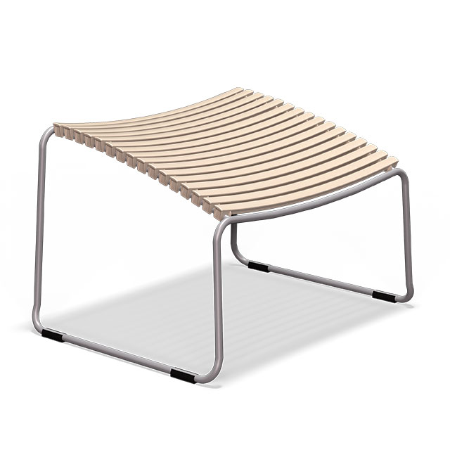 Click Footrest in Beige 60 von HOUE - Click Hocker für den Loungesessel in Beige