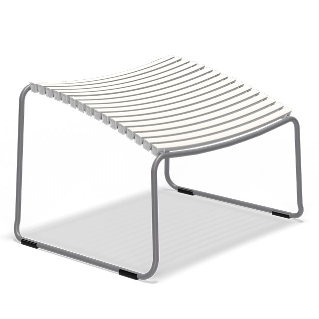 Click Footrest in Muted White 25 von HOUE - Click Hocker für den Loungesessel in Muted White