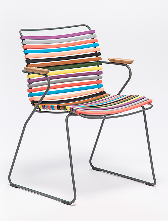 Click Dining Chair Multicolor 1 - 83 - Design Gartenstuhl von HOUE