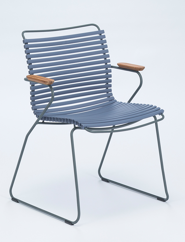 Click Dining Chair in Pigeon Blue 82 - Design Gartenstuhl von HOUE