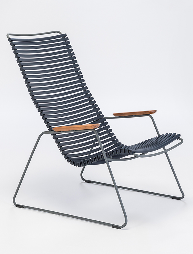 Click Loungesessel von HOUE in Dark Blue 91 - Outdoor Lounge Chair in Dunkelblau