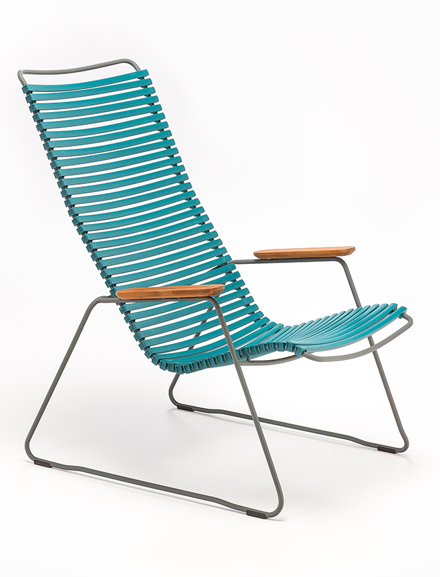 Click Loungesessel von HOUE in Petrol 77 - Outdoor Lounge Chair in Petroleum