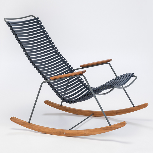 Click Rocking Chair in Dark Blue - Outdoor Schaukelstuhl von HOUE