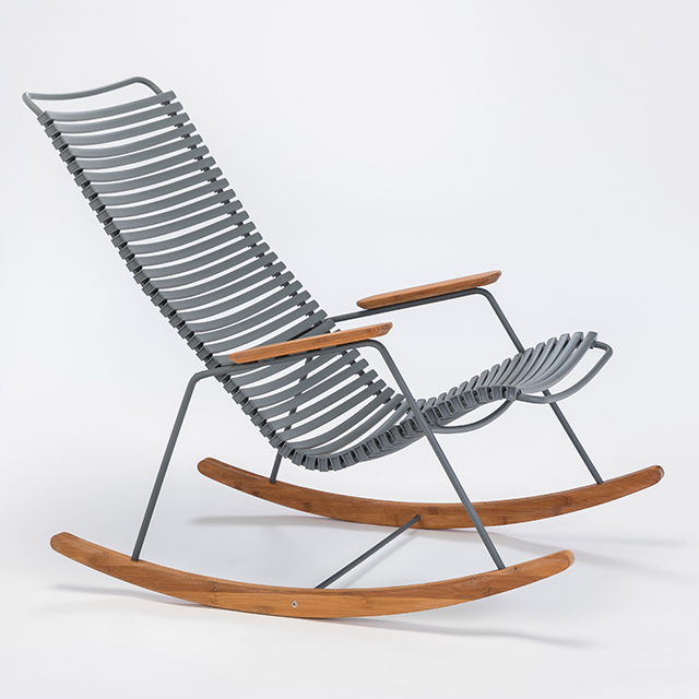 Click Rocking Chair in Dark Grey - Outdoor Schaukelstuhl von HOUE