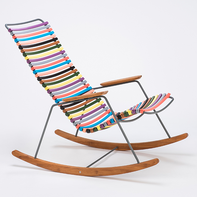 Click Rocking Chair Multi Color 1 - Outdoor Schaukelstuhl von HOUE