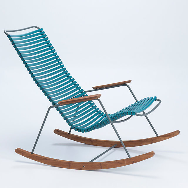 Click Rocking Chair in Petrol - Outdoor Schaukelstuhl von HOUE