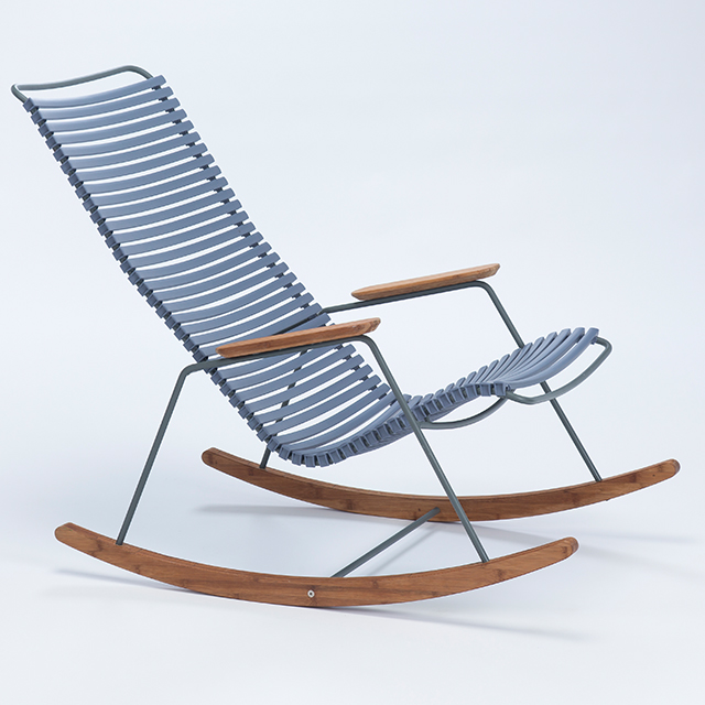 Click Rocking Chair in Pigeon Blue - Outdoor Schaukelstuhl von HOUE