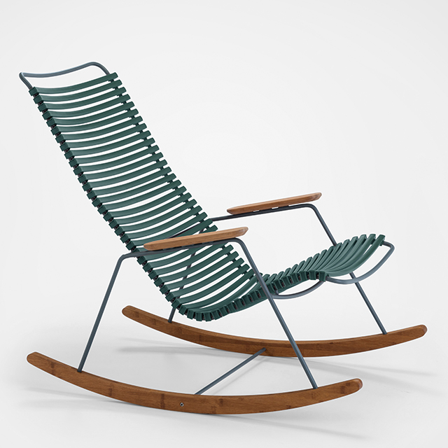 Click Rocking Chair in Pine Green - Outdoor Schaukelstuhl von HOUE