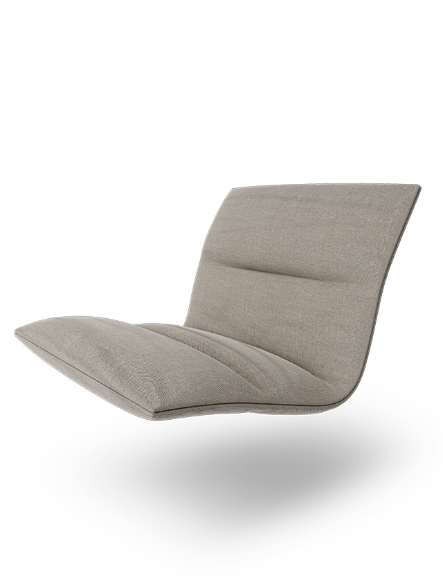 Wetterfestes Sunbrella Heritage Sitzkissen für den HOUE Click Roomy Lounge Chair in hochwertiger Outdoor-Qualität