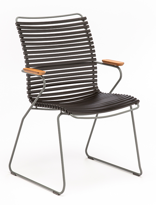 Click Dining Chair Tall Back in Black 20 - Design Gartenstuhl von HOUE