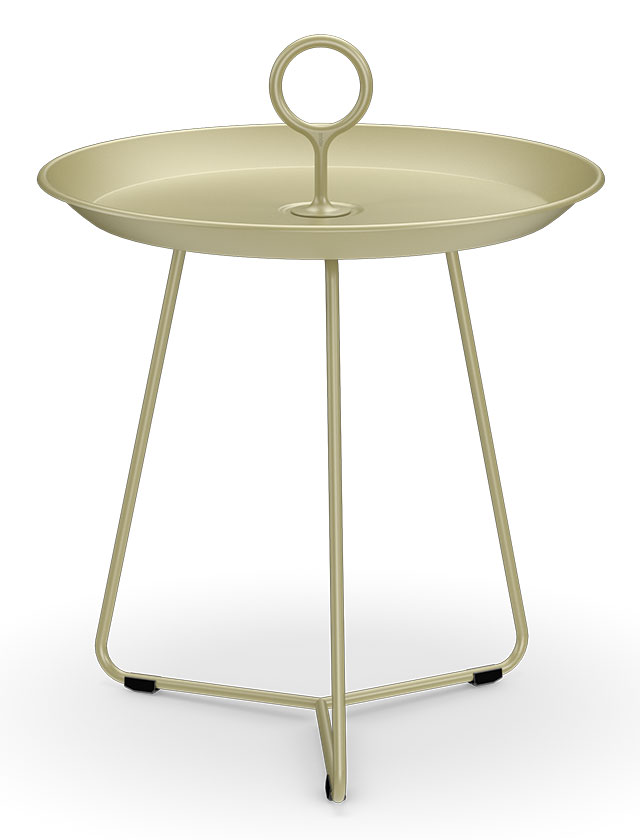 Eyelet Tray Tisch - Tragbarer Beistelltisch - in Ø45 cm und in der Farbe Pistachio von HOUE