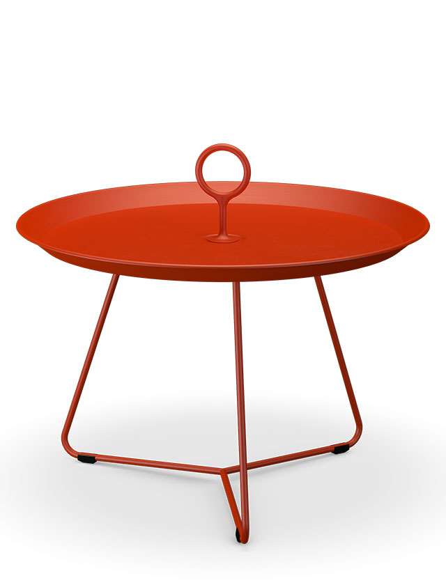 Eyelet Tray Tisch - Tragbarer Beistelltisch - in Ø60 cm und in der Farbe Cayenne von HOUE