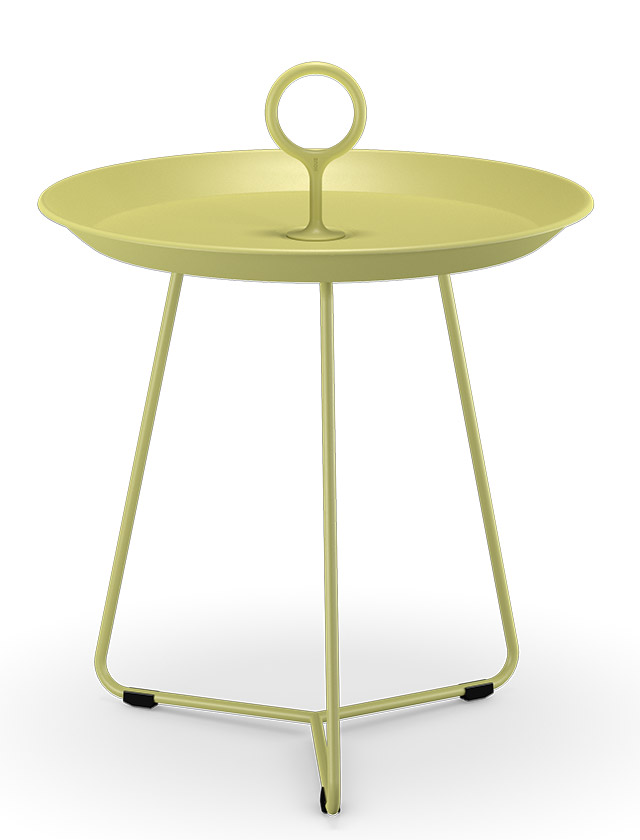 Eyelet Tray Tisch - Tragbarer Beistelltisch - in Ø45 cm und in der Farbe Lemon Zest von HOUE