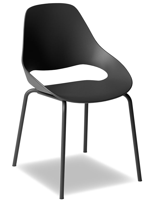 FALK OUTDOOR Stuhl von HOUE - Gefertigt aus recyceltem Haushaltsplastik - in Black