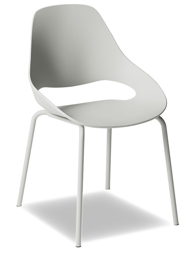 FALK OUTDOOR Stuhl von HOUE - Gefertigt aus recyceltem Haushaltsplastik - in Muted White
