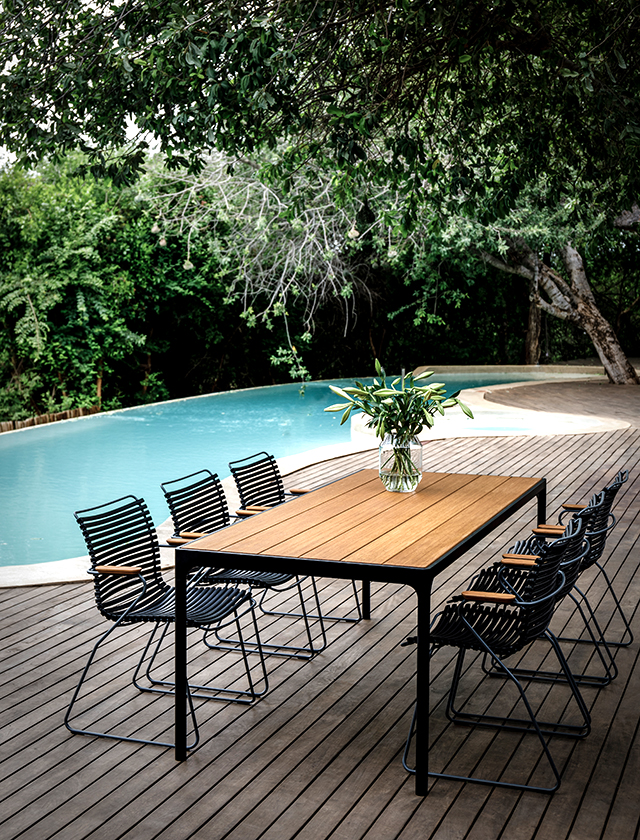 Outdoor Esstische von HOUE für Ihren Garten, Terrasse und Balkon in verschiedenen Designs und Größen - FOUR Table aus Bamboo