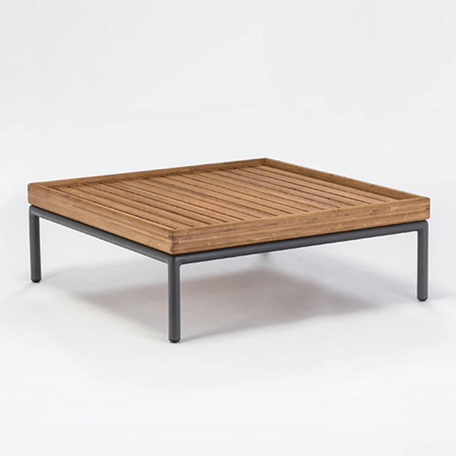 HOUE Level Lounge Table - Lounge Tisch mit Tischplatte aus Bambuslamellen