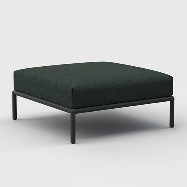 HOUE Level Lounge Ottomane in Alpine Green - Sunbrella Heritage